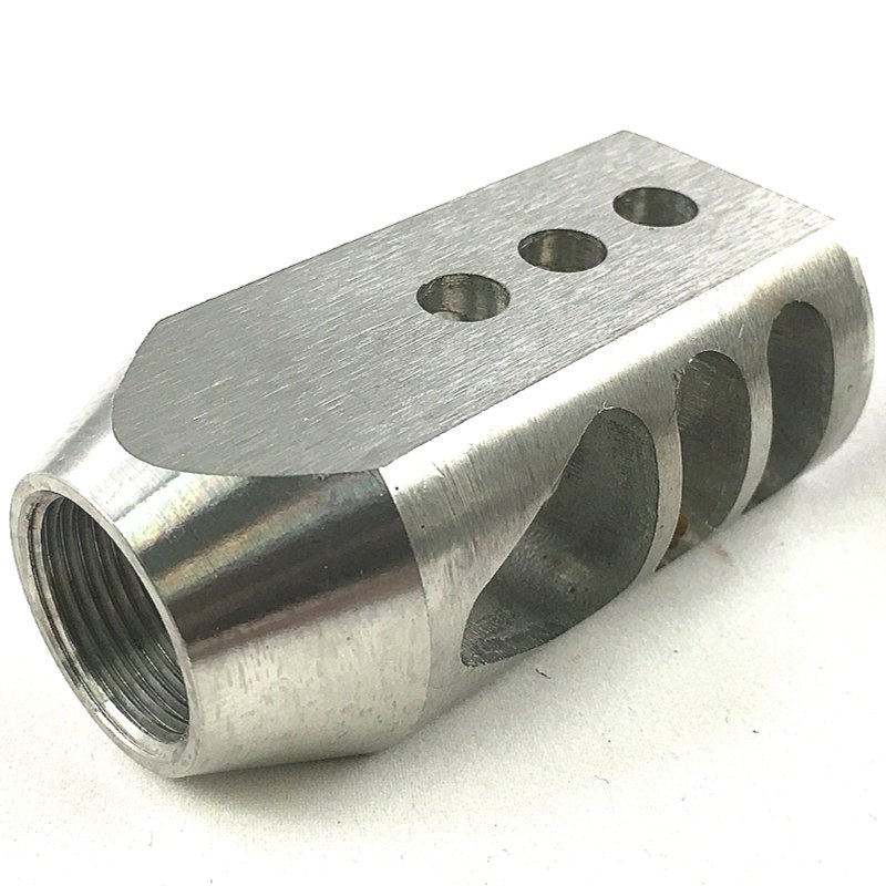 w// free crush washer for .50 BEOWULF 49//64x20 TPI Stainless Muzzle Brake 50...